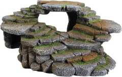 (REP183) Reptology Shale Scape Step Ledge & Cave Hideout – Decorative Resin f…