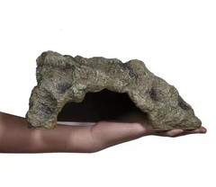 Reptile Hide Cave Resin Habitat Shelter for Lizards Gecko Turtles