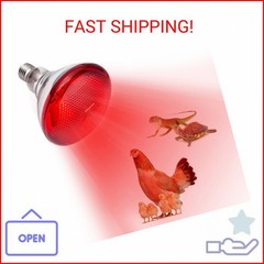 YEAOI Heat Lamp for Chickens Coop Brooder and Reptile Heat Bulb 150 Watt Infrare