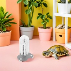 2Pcs Durable Turtle Brush with Suction Cup Soft Bristles for Tank Cleaning