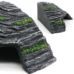 Small Turtle Basking Platform Climbing Ramp Shale Scape Step Ledge, Reptile C…