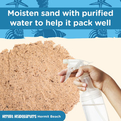 All Natural Premium Hermit Crab Sand Substrate, Sand Mixture with Coconut Fiber,