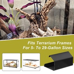 4 Pack Reptile Terrarium Covers Heavy Duty Screen Clips, 5-29 Gallons Reptile…