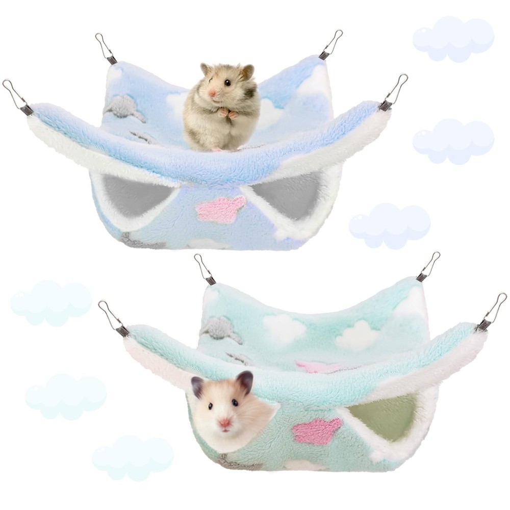 2 Pcs of Rat Hammocks Small Animal Hammock Rat Bed Guinea Pig Hammock Rats Ca…