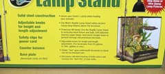 Reptile Lamp Stand Adjustable Terrarium Light Holder