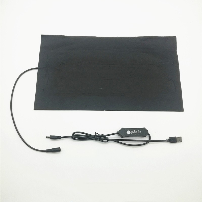 5V/2A/8.5W Fabric+Carbon Fiber Pet Heating Warm Pad Controller Incubator Mat J