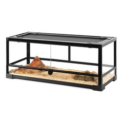 20 Gallon Glass Terrarium Reptile Enclosure Reptiles Tank Tortoise Front Opening