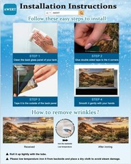 AWERT 30×18 inches Rock Cave Aquarium Background Rock Pillar Terrarium Backgr…