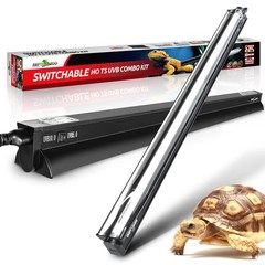 Switchable UVB Light for Reptiles, 39W T5 UVB Light Combo Kit for Tropical & …