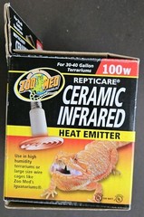 Zoo Med 100W Repticare Ceramic Infrared Heat Emitter New Open Box