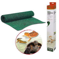 Zilla Reptile Terrarium Floor Liner Green 40/50 Gallon 17.25″ x 35.25″ Cage Mat