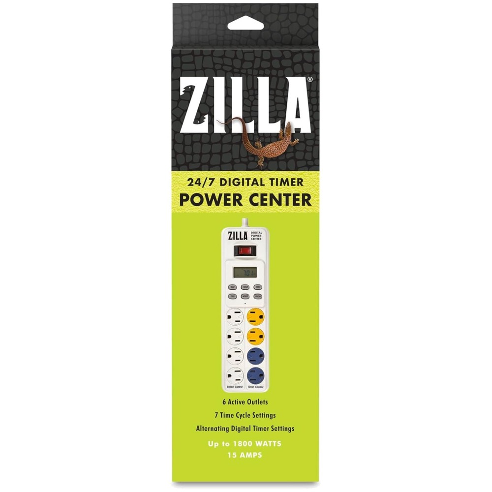 Digital Power Strip for Reptile Terrariums, 8 Outlets