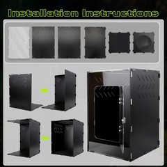 25 Gallon Reptile Tank Enclosure,16x16x24 Reptile Terrarium Acrylic Front Ope
