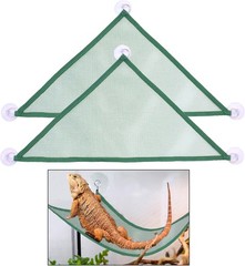 Green Bearded Dragon Hammock Reptile Lounger Ladder