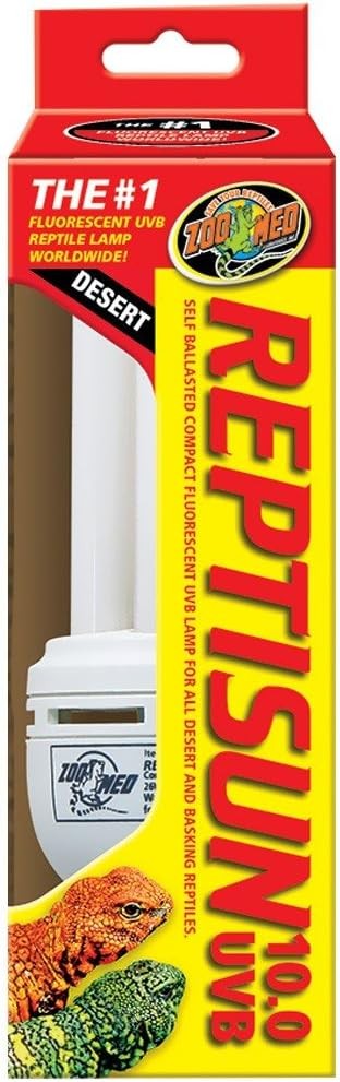 Zoo Med ReptiSun Desert Compact Fluorescent 10.0 UVB Reptile Bulb 26-Watts
