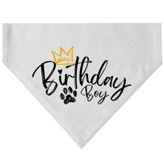 Adjustable Reversible Dog Birthday Boy Bandana Collar, Premium Durable Fabric…