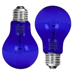 Aiicioo Dimmable Reptile Heat Lamp -40 Watt Daylight Blue Reptile Bulb (2*2Pack)