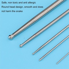 6PCS Snake Probe Kit Stainless Steel Round Head Anti Allergy Reptiles Snake