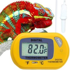 SunGrow Reptile Digital Thermometer, 1.5” x 2.3” x 0.5”, Easy to Read…