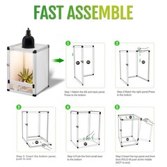 Hybrid Reptile Cage Small Habitat Air Cage Perfect for Frogs, Lizards, Chameleon