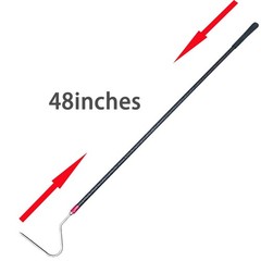 48” High-Carbon Snake Hook Catcher Stick Tongs Grabber Reptile Pick-up Handl…