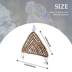 Bearded Dragon Hammock ,100% Natural Seagrass Fibers for Reptiles2790
