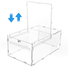 REPTI ZOO Large Tarantula Enclosure Spider Enclosure 14″ X 8″ X 6″, 2 in 1 Ac
