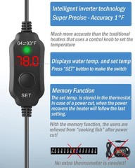AquaMiracle Mini Aquarium Heater 20W Small Fish Tank Heater for 2-4 Gal Tanks…
