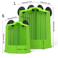 Space Saving Reptiles Feeder Bowl Corner Feeding Dish with Strong Suction Cups