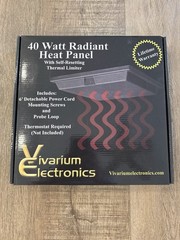 Vivarium Electronics 40 Watt Radiant Heat Panel Reptile NIB Self-Resetting