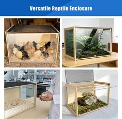 Reptile Terrarium Enclosure 30Gallon Bearded Dragon Tank, 24*16*16inch