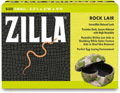 Rock Lair, Naturalistic Hide, Supports Shedding and Egg-Laying, Retains Humidity