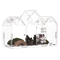 High Visual Ventilated Reptiles Habitat Easy Pet Safety Terrarium