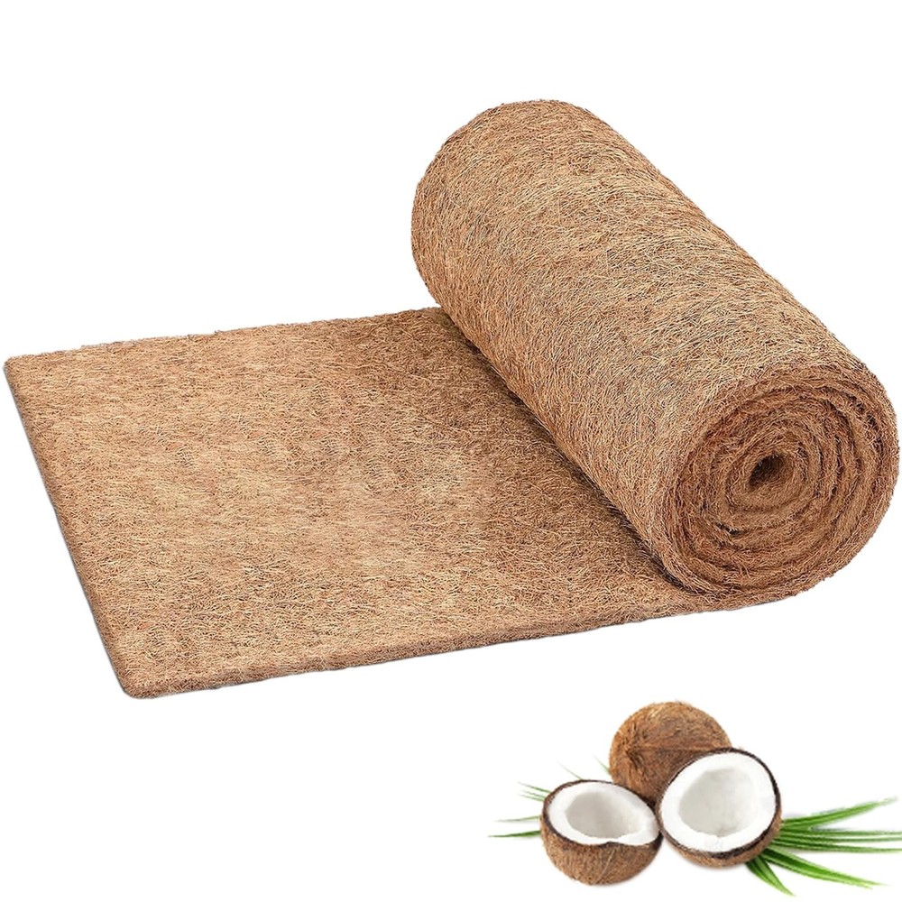 Coco Liner Roll, 16 x 120 inch Natural Coconut Liners for Planters, Coco Coir…
