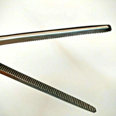 8″ Stainless Steel Hemostat Straight Forceps for Feeding Lizards and Snakes