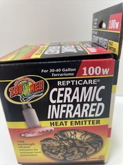 CERAMIC HEAT EMITTER 100w 30-40gal