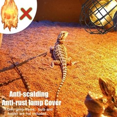 Reptile Heating , Anti Scald Lamp Shade Mesh Cover for Cage