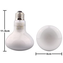 Aiicioo Reptile Basking Light Bulb – 100W Reptile Heat Lamp 2 Pack UVA Daylight