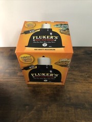 FLUKERS MINI DEEP DOME LAMP 5.5in W 50 Watt Eko Terra Night Glow Heat Bulb.