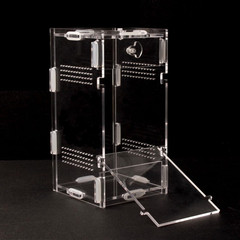 Acrylic Jumping Spider Enclosure, Small Reptile Terrarium Habitat for Tarantula
