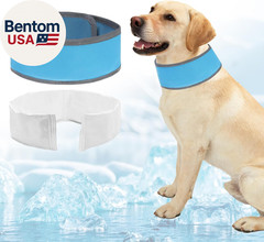 Dog Cooling Bandana, Reflective Instant Chill Ice Cool Neck Wrap, Breathable Dog
