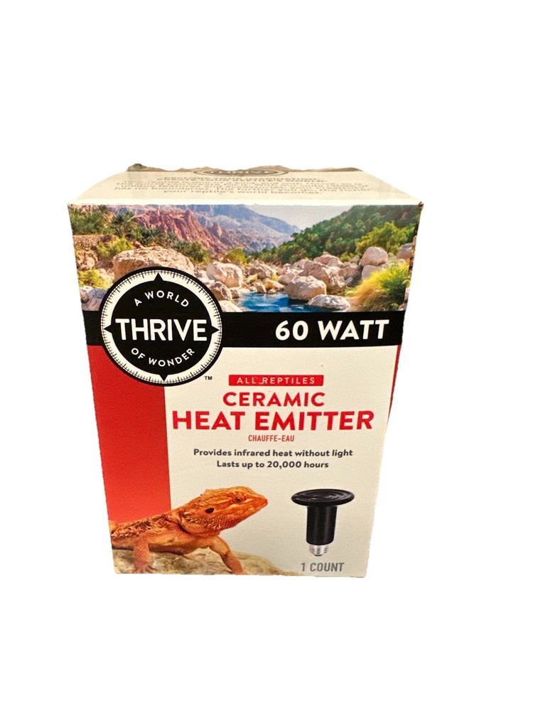 Thrive Ceramic Heat Emitter for All Reptiles 100 Watt Lasting up to 20,000 Hours