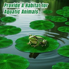 RAINFLOW 18PCS Lily Pads for Ponds Artificial Pond Plants Floating Flowers fo…