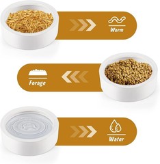 Large White Ceramic Reptile Bowl – Perfect Anti-Escape Design for Feeding
