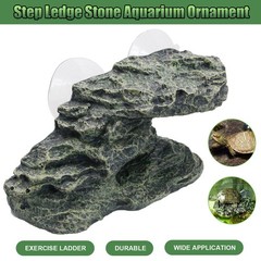 Turtle Basking Platform Resin Rock Tortoise Climbing Dock Aquarium Ornament