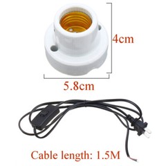 Reptile Lamp Fixture Clamp E27 Ceramic Light Bulb Holder Switch For Pet Habitat
