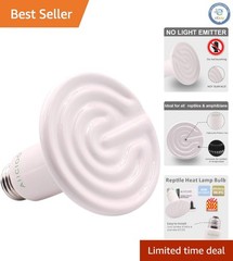 60W Ceramic Heat Emitter – Infrared Reptile Heat Lamp for Safe and Cozy Envir…