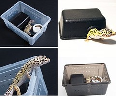 Reptile Hide Box Small Animal Hideaway Hides with Texture Help Peeling for Sn…