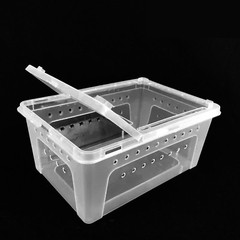 10x Breeding Box Feeding Case Reptile Transport Gecko Lizard Spider Insect Cage
