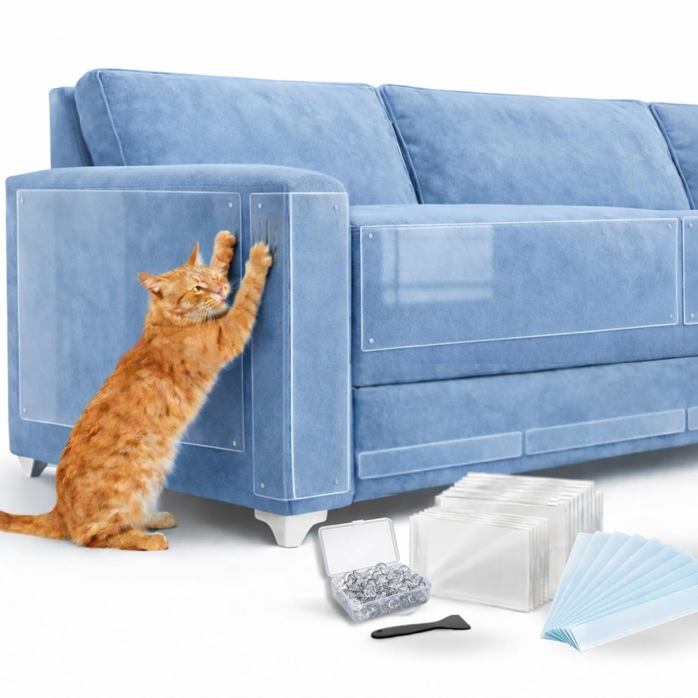 Cat Couch Protector for Cats – Complete Anti-Scratch Protection Kit with 18 C…